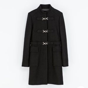 Zara Military Inspired Wool Coat